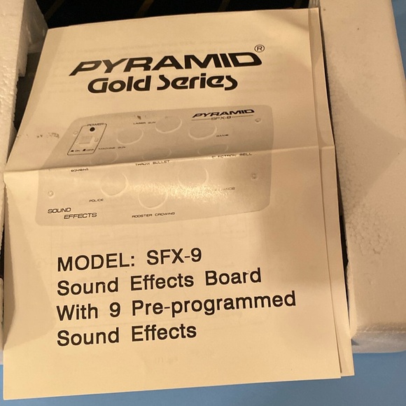 Vintage 80’s Pyramid SFX-9 Dj Radio Sound Effects - Picture 4 of 5